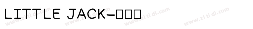 LITTLE JACK字体转换